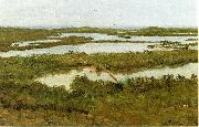 Albert Bierstadt A River Estuary, oil painting artist